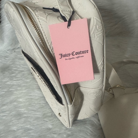 Juicy Couture cream Mini Backpack and Pouch Set - Picture 2 of 4